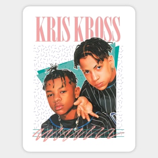 Kris Kross \/\/\/ 90s Aesthetic Fan Art Design Sticker